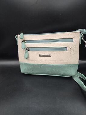 Stone & Co. Two-Tone Mint and Cream Crossbody Bag